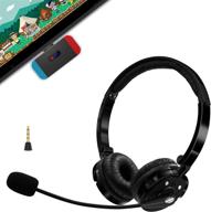 🎧 nintendo switch wireless gaming headset - friencity bluetooth headphones with usb c audio dongle transmitter for ps4 pc, noise cancelling chat mic & music, plug n play, no audio delay, mute logo