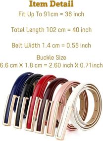 img 3 attached to Womens Fashion Elegant Red Waistband Buckle - Women's Belts Accessories - CaserBay