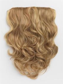 img 2 attached to 🍞 Enhance Your Hairdo with the 20-inch Soft Waves Tru2Life Styleable Synthetic Extension R1416T - Buttered Toast