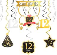 🎉 lingteer веселые 12-летние вихри-гирлянды: яркие украшения для памятного 12-летия. логотип