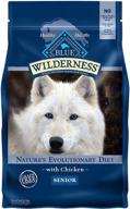 🐕 powerful blue buffalo wilderness high protein senior dry dog food - optimal health for mature dogs logo