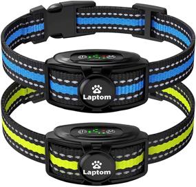 img 4 attached to 🐶 2 Pack Smart Dog Bark Collar - Adjustable Sensitivity/Vibration & Sound - Rechargeable & Waterproof - No Shock Bark Control Training Collar for Small Medium Large Dogs