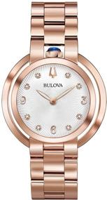 img 4 attached to ⌚ Женские кварцевые наручные часы Bulova Rubaiyat из нержавеющей стали