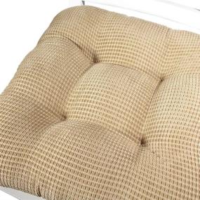 img 2 attached to 🪑 Arlee - Tyler Chair Pad Seat Cushion, Memory Foam, Non-Skid Backing, Durable Fabric, Comfort and Softness, Pressure-Relieving, Contours to Body, Washable, 15.5 x 15.5 Inches (Bamboo Tan, Set of 2)