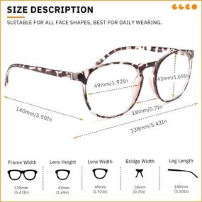 img 1 attached to 👓 IBOANN 3 Pack Blue Light Blocking Glasses Women/Men, Round Fashion Retro Frame, Vintage Clear Lens Fake Eyeglasses for Enhanced Eye Protection