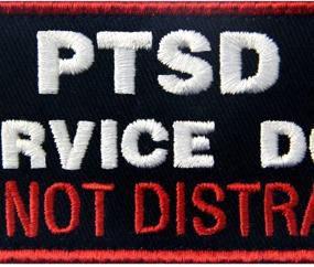 img 3 attached to Premium Service Dog Patch Vests/Harnesses for PTSD Support - Applique Embroidered, Fastener Hook & Loop Emblem - Do Not Distract!