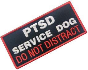 img 2 attached to Premium Service Dog Patch Vests/Harnesses for PTSD Support - Applique Embroidered, Fastener Hook & Loop Emblem - Do Not Distract!