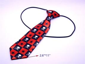 img 2 attached to 🎃 Halloween Dog Ties - 10pcs Big Skull Neckties for Large Dogs - 22 inches Bow Ties for Festive Dog Collar and Grooming