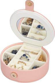 img 4 attached to Jewelry Box Portable Organizer Necklace Storage & Organization