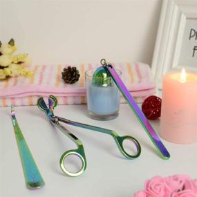 img 2 attached to 🕯️ Multicolor Tidelence Candle Accessory Set: 3-in-1 Tool Kit for Scented Candle Lovers