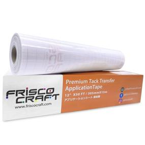 img 4 attached to 🔍 Frisco Craft Clear Transfer Paper Tape - Premium Roll for Precise Alignment of Silhouette Cameo, Cricut Adhesive Vinyl Decals (12" x 50 FT)