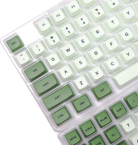 img 3 attached to 🍵 Premium Matcha Dye Sub Keycap Set for MX Keyboards - XDA Style, Perfect for Japanese, Korean, Russian Language Users - 104 87 61 96 75 80 64 68 Layout - (Matcha English Base Kit)