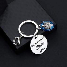 img 2 attached to 🔑 HOLLP The Originals Inspired Jewelry: A Perfect Keychain Gift for TV Fans, Team Damon Since 1864