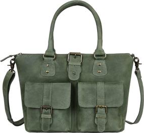 img 4 attached to 👜 Women's Top Handle Bag - Antonio Valeria Beck Hunter Leather