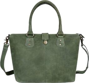 img 1 attached to 👜 Women's Top Handle Bag - Antonio Valeria Beck Hunter Leather
