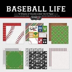 img 2 attached to Scrapbook Customs Themed Paper Baseball
