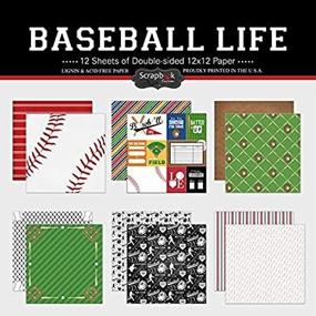 img 1 attached to Scrapbook Customs Themed Paper Baseball