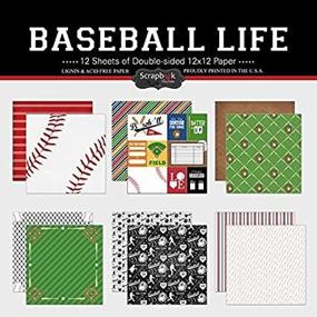 img 4 attached to Scrapbook Customs Themed Paper Baseball