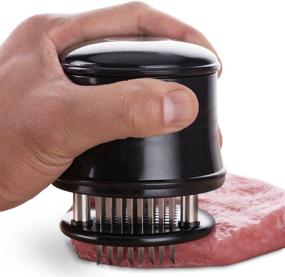 img 2 attached to Mercier 56-Blade Professional Needle Meat Tenderizer with Cleaning Brush - Perfect for Steak, Chicken, Fish, and Pork