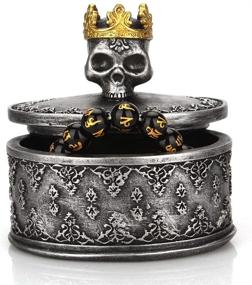 img 1 attached to 💀 TBWHL Skeleton Head Jewelry Box: Black Skull Decor for Halloween - Perfect Jewelry Holder Organizer and Home Decorations