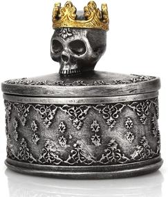 img 3 attached to 💀 TBWHL Skeleton Head Jewelry Box: Black Skull Decor for Halloween - Perfect Jewelry Holder Organizer and Home Decorations