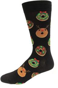 img 1 attached to 🎄 Прелестные рождественские носки "Donut Hot Sox" для девочек - идеальная одежда среднего размера