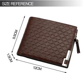 img 2 attached to Premium Leather Bifold Wallet with Credit Card Pocket: Sleek and Stylish