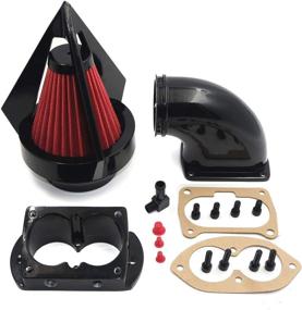 img 3 attached to HTTMT- Gloss Black Spike Billet Aluminum Air Cleaner Intake Compatible With 2002-2009 Kawasaki Vulcan 1500 1600 Mean Streak [P/N: MT235C]