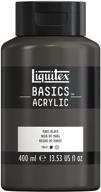 🎨 жидкий акриловый краситель liquitex basics 13.5 жидких унций (1 упаковка) марс черный 13 логотип