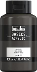 img 4 attached to 🎨 Жидкий акриловый краситель Liquitex Basics 13.5 жидких унций (1 упаковка) Марс Черный 13