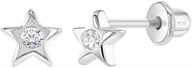 seo-friendly sterling silver earrings 💎 for toddlers - charming girls' jewelry logo