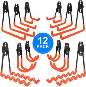 img 4 attached to 🔧 Organize Your Garage with SIMNIAM Garage Hooks - 12Pack Heavy Duty Storage Hooks & Hangers for Ladders, Bikes, and Bulky Items
