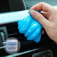 🔵 justtop универсальный гель для чистки автомобиля - гель для детейлинга с автоматическим умалчиванием для автомобильного интерьера и чистки ноутбука (синий) логотип