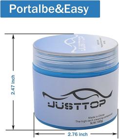 img 3 attached to 🔵 JUSTTOP Universal Cleaning Gel for Car - Ultimate Detailing Putty Gel for Car Interior & Laptop Cleaning (Blue)