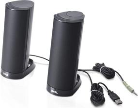 img 1 attached to 🔊 Enhance Your Audio Experience with Dell AX210 USB Stereo Speaker System (W955K) in Sleek Black Design