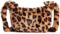 🐆 leopard print shoulder crossbody messenger handbags & wallets for women, totes included logo