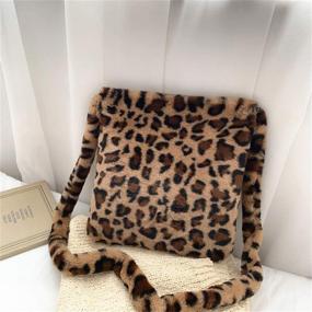 img 1 attached to 🐆 Leopard Print Shoulder Crossbody Messenger Handbags & Wallets for Women, Totes Included