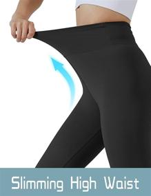 img 3 attached to 🩲 VALANDY High Waist Capri Leggings: Super Soft & Stretchy Yoga Pants for Women, Ideal for Workouts and Running