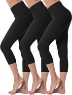 🩲 valandy high waist capri leggings: super soft & stretchy yoga pants for women, ideal for workouts and running logo