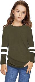 img 4 attached to Greatchy Shirts Sleeve Crewneck T Shirt Girls' Clothing