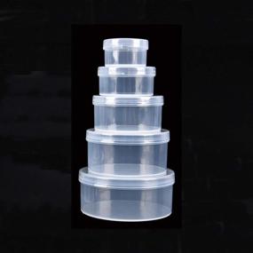 img 1 attached to 📦 LJY 36 Pieces: Versatile Clear Plastic Storage Containers with Lids for Small Items & Craft Projects