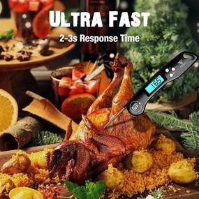 img 1 attached to 🌡️ DOQAUS Digital Meat Thermometer: Instant Read for Cooking, Backlit Display, Reversible Probe - Ideal for Turkey, Candy, Grill, BBQ