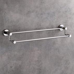 img 3 attached to 🔧 SUS 304 Stainless Steel 24-inch Double Bars Towel Holder Bathroom Towel Bar XiangYi, Chrome