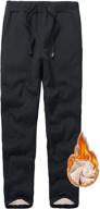 womens warm fleece sherpa lined sweatpants: cozy comfort for active lifestyles логотип