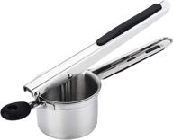 🥔 toonev potato ricer and manual masher - premium stainless steel heavy duty press for potatoes, fruits, vegetables, yams, squash - large capacity squeezer for fine baby food logo