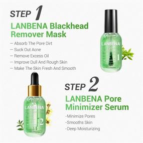 img 2 attached to LANBENA Blackhead Remover Kit - 100 PCS Green Tea Oil Peel Off Mask for Pores, Nose, Chins & Face