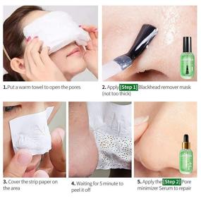 img 1 attached to LANBENA Blackhead Remover Kit - 100 PCS Green Tea Oil Peel Off Mask for Pores, Nose, Chins & Face