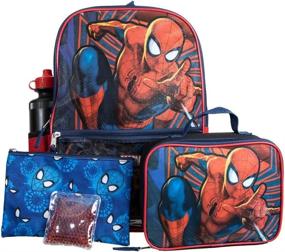 img 4 attached to 🕷️ Ultimate Spiderman Comic Superhero 5 Piece Backpack: Unleash Your Inner Hero!