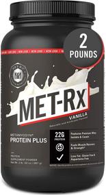 img 4 attached to 🥤 MET-Rx Metamyosyn Protein Plus Whey Isolate and Casein Protein Powder - Ideal for Meal Replacement Shakes, Low Carb, Gluten-Free, Vanilla Flavor, 2 lbs