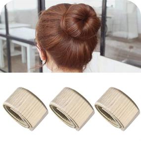 img 2 attached to 🌸 Aisonbo Magic Hair Bun Maker 3-Pack: Effortlessly Create Stunning French Twist Donuts for Ballet, Wedding, Yoga, Dancing & Parties - Blonde Hair Styling Solution for Women & Girls